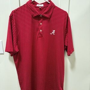 Peter Millar Alabama Crimson tide Striped Polo Shirt